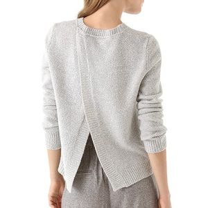 a.l.c. open-back sweater - navy